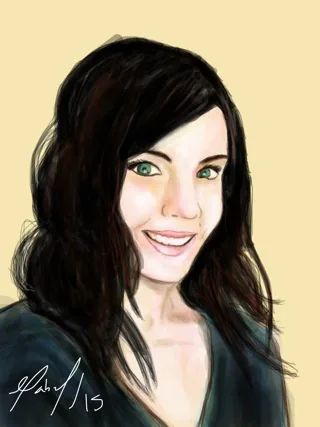 Digital Artwork - French Girl Portrait